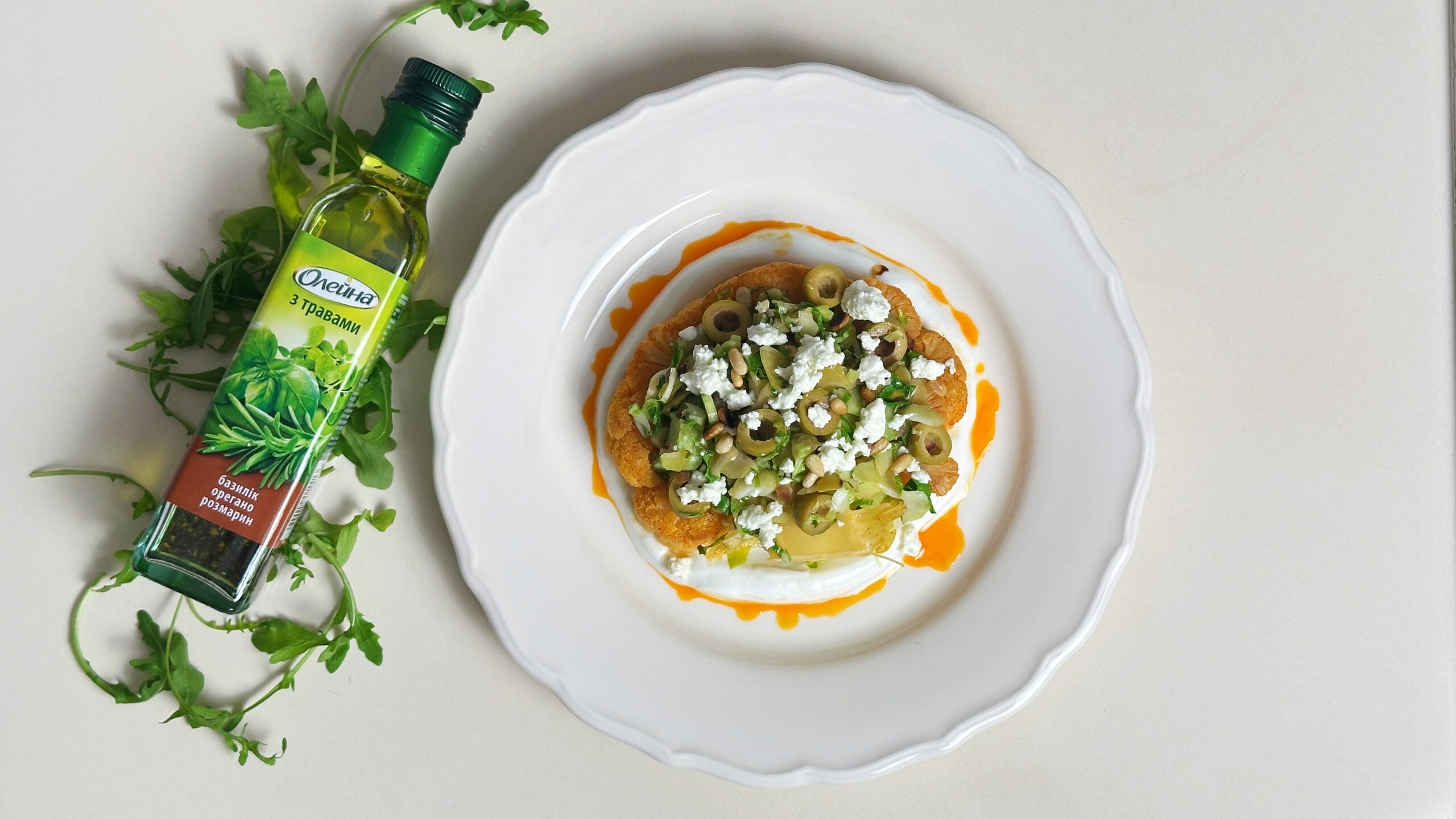 Рецепт Стейку з цвітної капусти