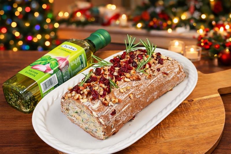 Рецепт Печінкового рулету з яблуками